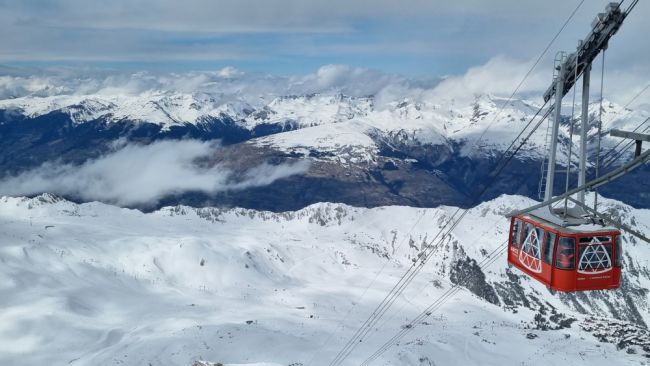Gondel tijdens mijn bezoek in Les Arcs.